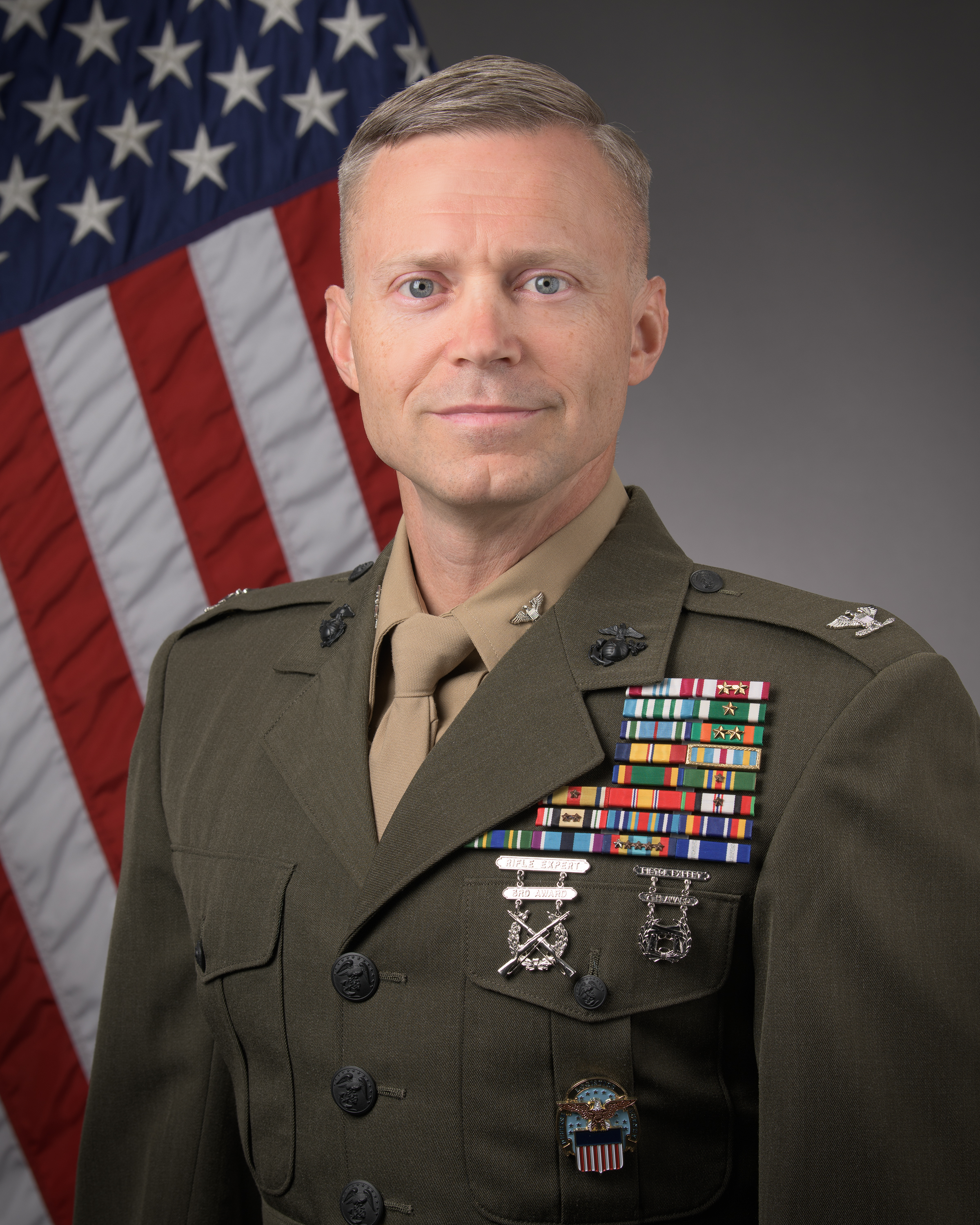 Col. Brogan Issitt, USMC, Commander